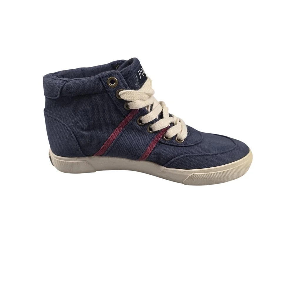 Polo Ralph‎ Lauren Shoes Kids Size 13 Blue Taybor Canvas High Top Sneaker